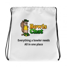 Drawstring Bag with BowlsChat Logo and Strapline